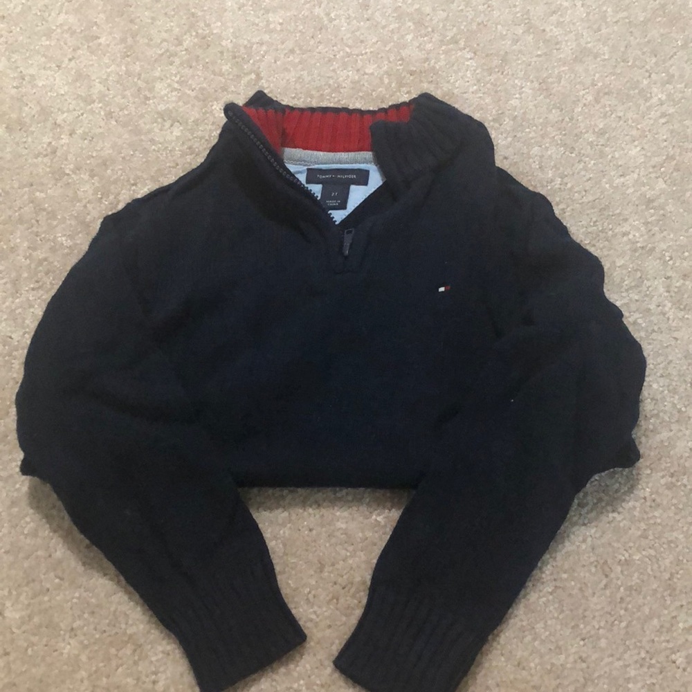 Tommy Hilfiger boys sweater with zip front size 2T